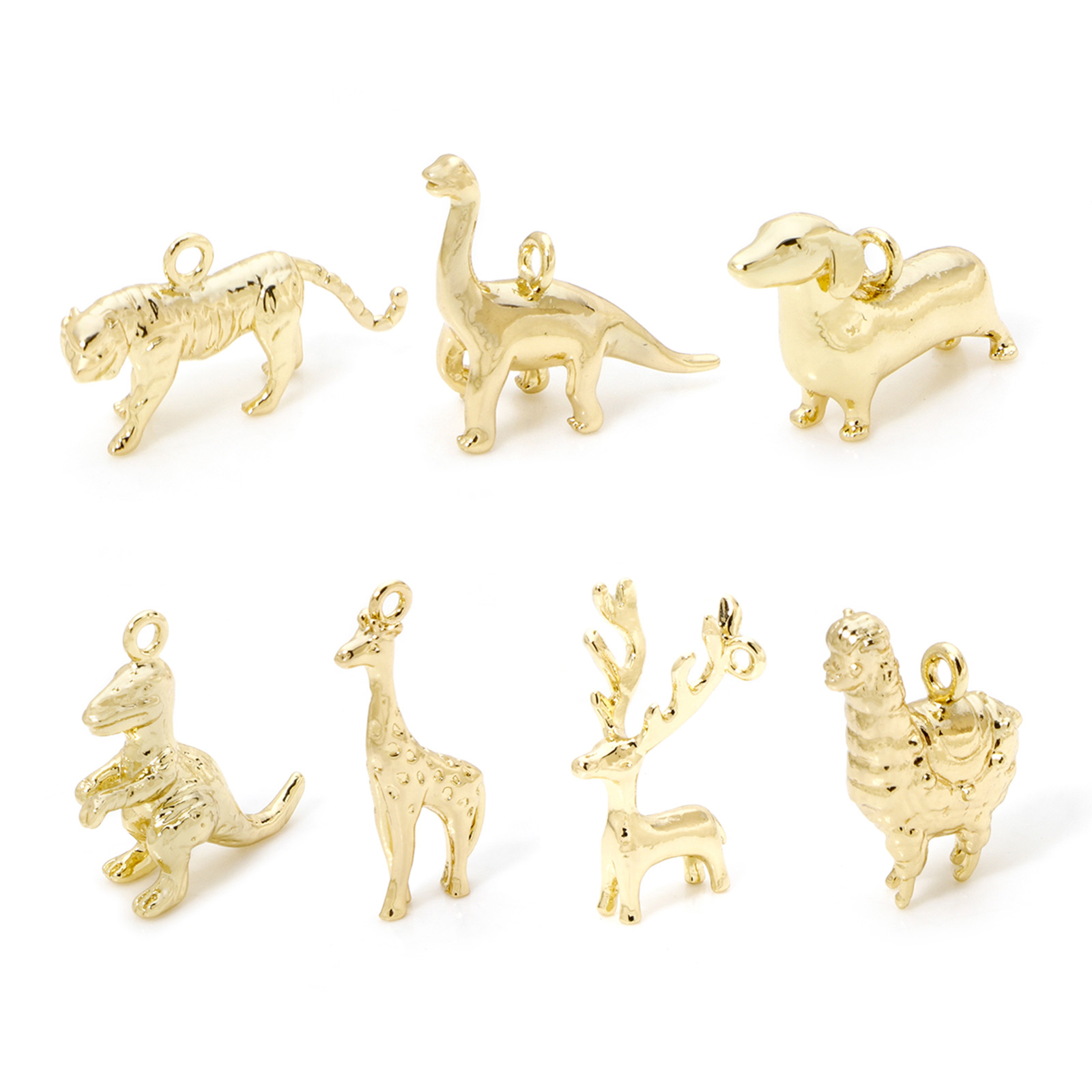 Bar Cart Gold - 동물 황동 매력 18k 금 도금