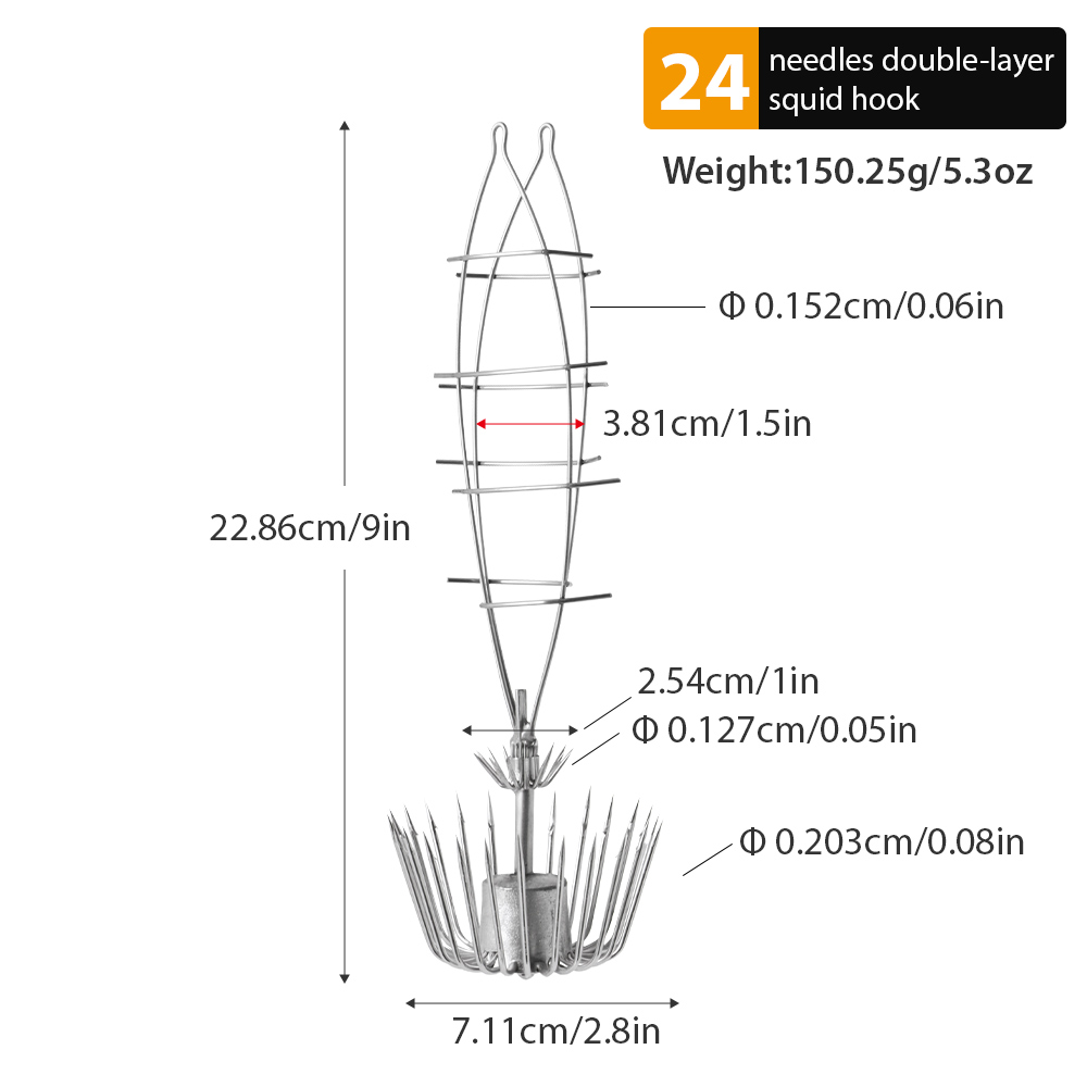 1개 대형 이중층 오징어 훅, 100g-200g 초대형 - Jigger Double Sided 리뷰 및 가격