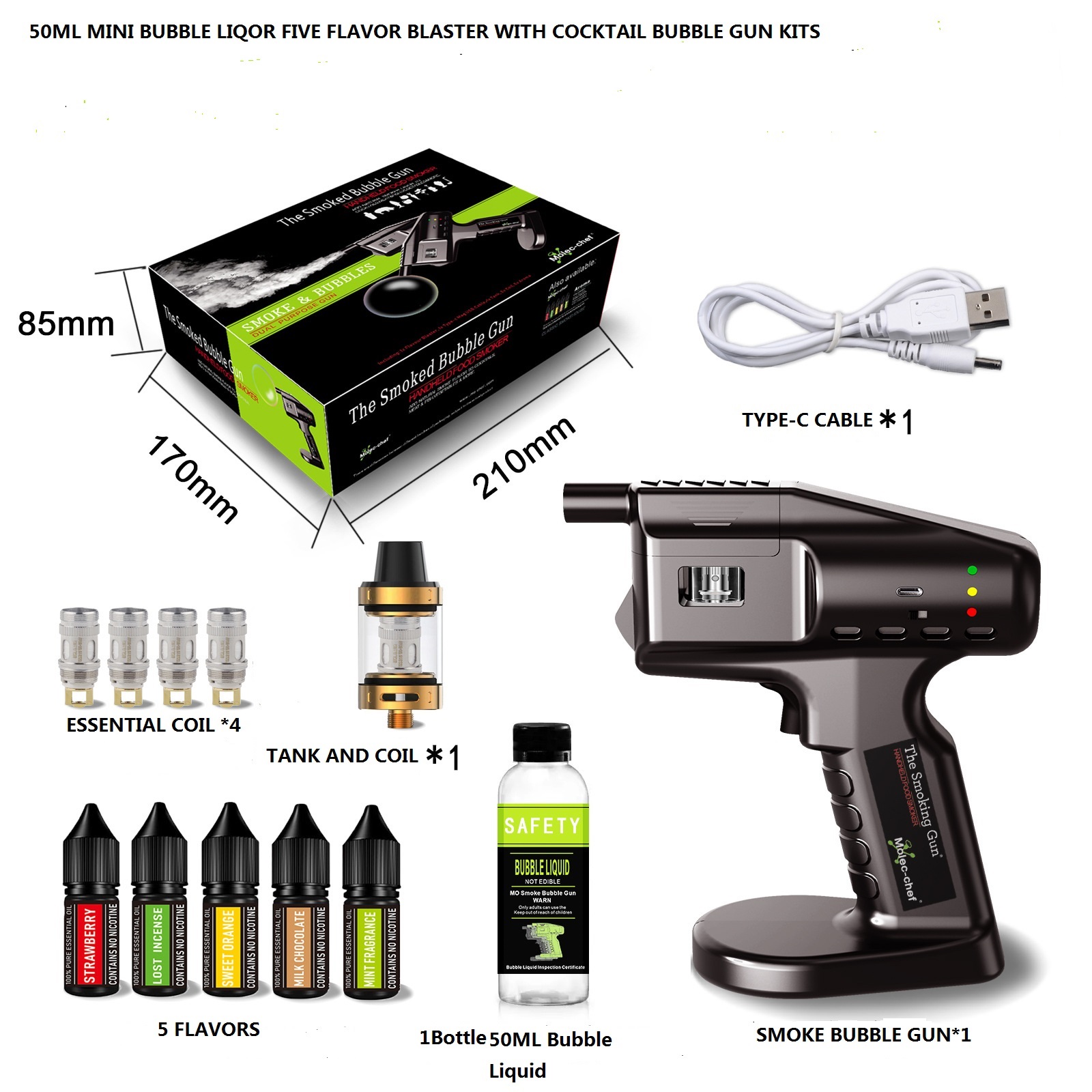 충전식 풍미 블래스터 칵테일 건 키트, 연기 기계, 식 - Smoking Gun Kit 리뷰 및 가격