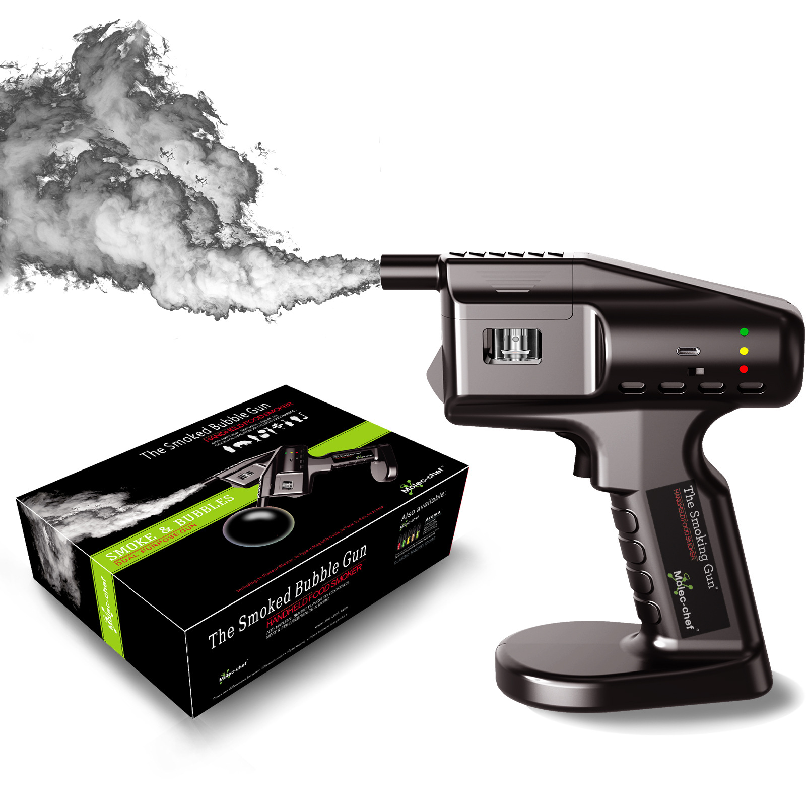 충전식 풍미 블래스터 칵테일 건 키트, 연기 기계, 식 - Smoking Gun Kit 리뷰 및 가격