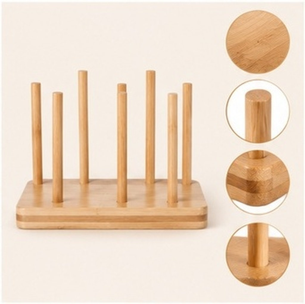 2개 세트, 나무와 대나무 소재의 일회용 컵 거치대,  - Home Bar And Counter 리뷰 및 가격