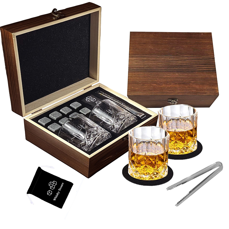 위스키 스톤 선물 세트, 재사용 가능한 위스키 스톤 8 - Highball Glass Set 리뷰 및 가격