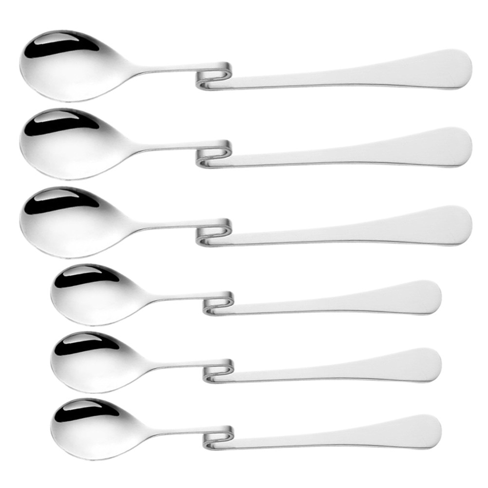 6개 세트, 스테인리스 스틸 소재의 S자형 디저트 스푼 - Bar Spoon Twisted 리뷰 및 가격