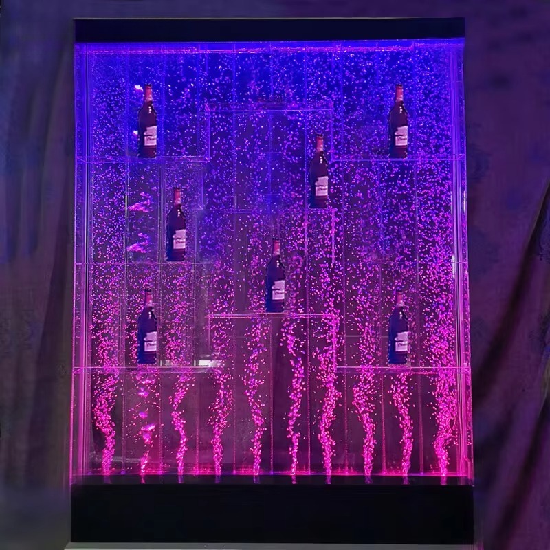 맞춤형 아크릴 LED 물방울 벽, 주류 진열대 및 룸  - Home Bar Shelves 리뷰 및 가격