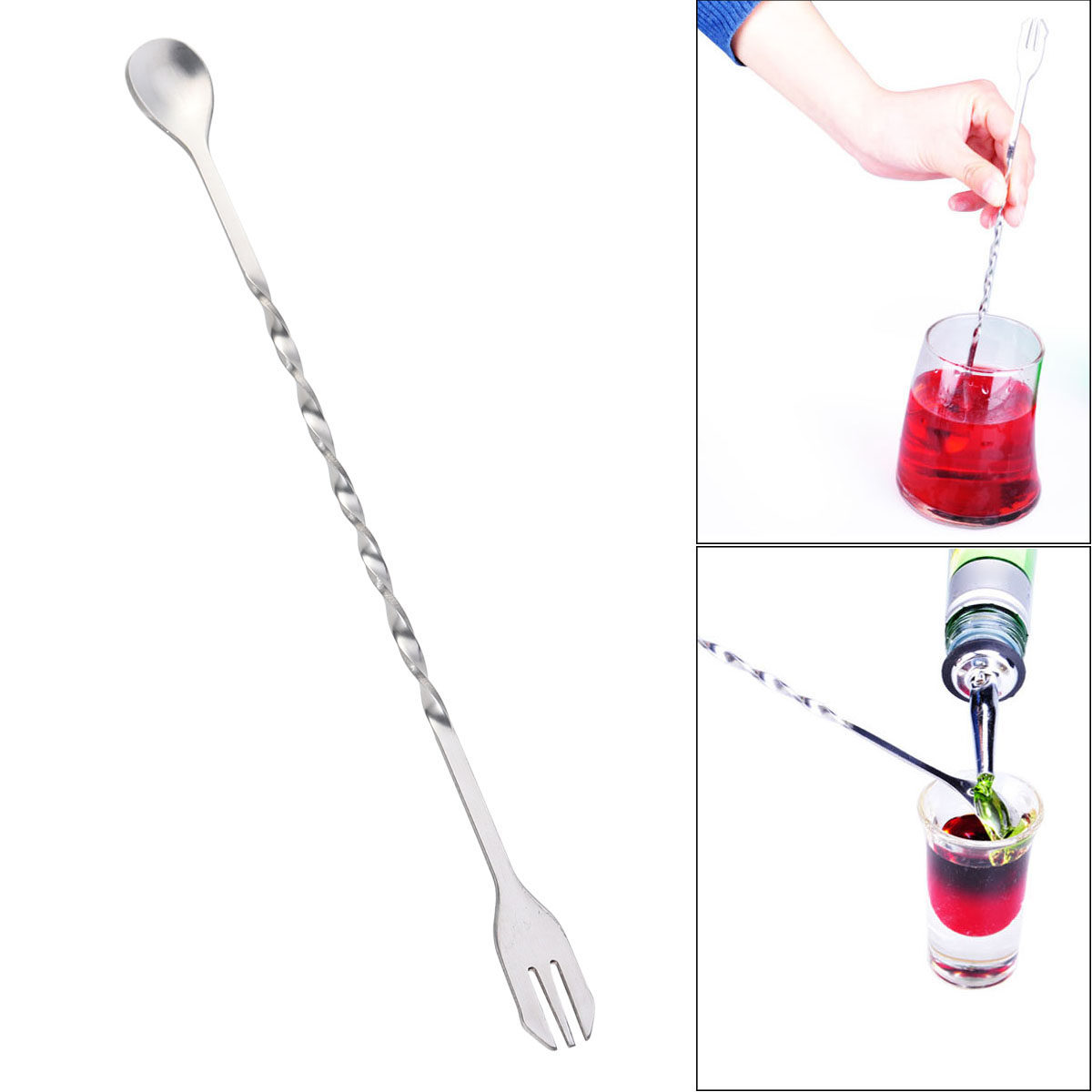 스테인리스 스틸 칵테일 픽, 믹싱 포크, 304 스테인 - Bar Spoon Twisted 리뷰 및 가격